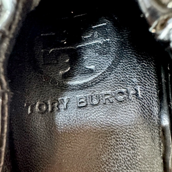 Tory Burch Shoes Reva Flats Black Patent Leather - Picture 7 of 8
